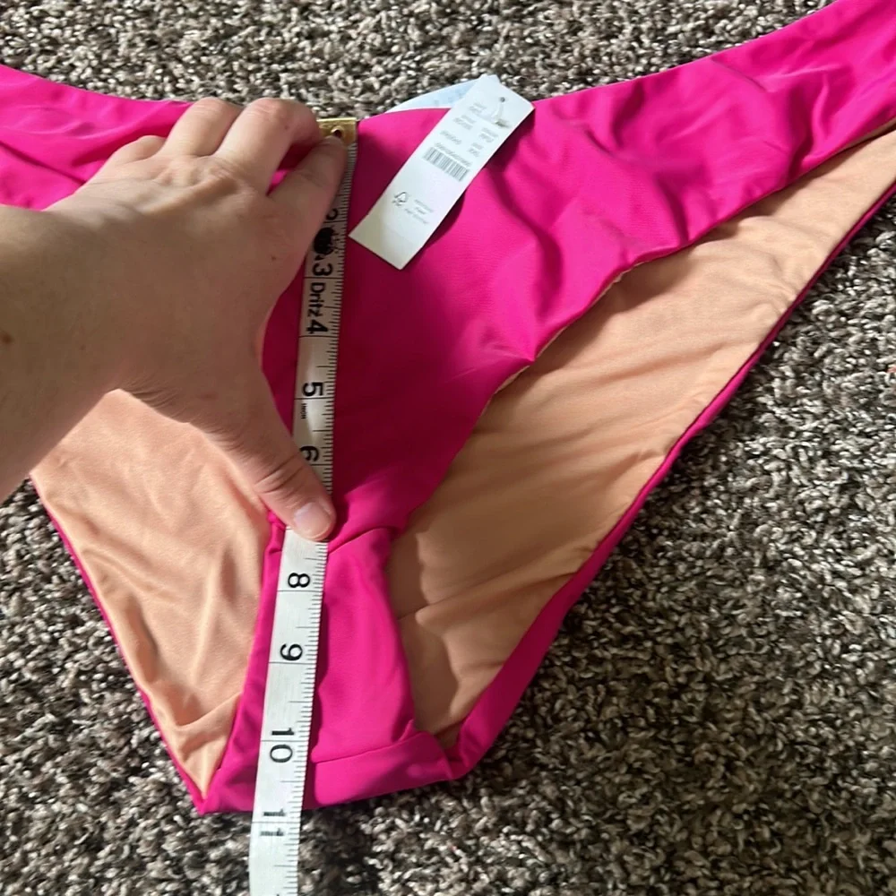 NWT J. Crew Radiant Fuchsia Bikini Swim Bottoms Only XXL